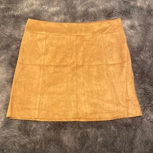 Faux Suede Skirt